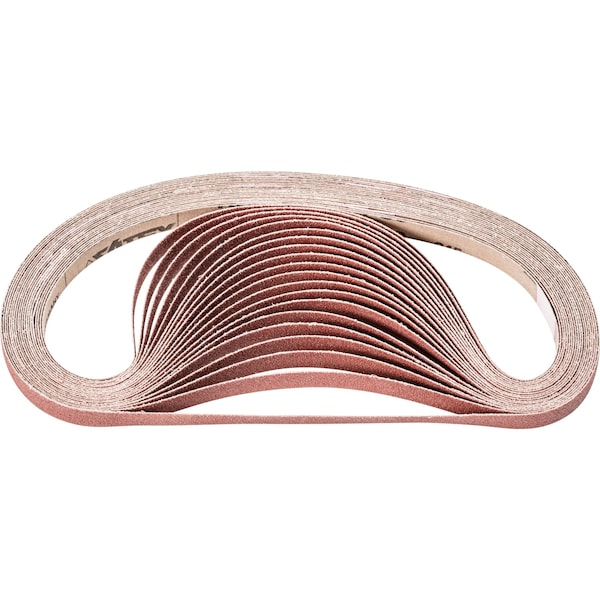 Pferd Coated Belt, Al/Oxd, 1/2"x24", 80 Grit, 1/2" W, 24" L, Coated, Aluminum Oxide, 80 Grit 49044 - main